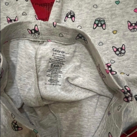⭐️ 2/$15 ⭐️ girls bulldog leggings , size large 10/12 - Picture 2 of 2